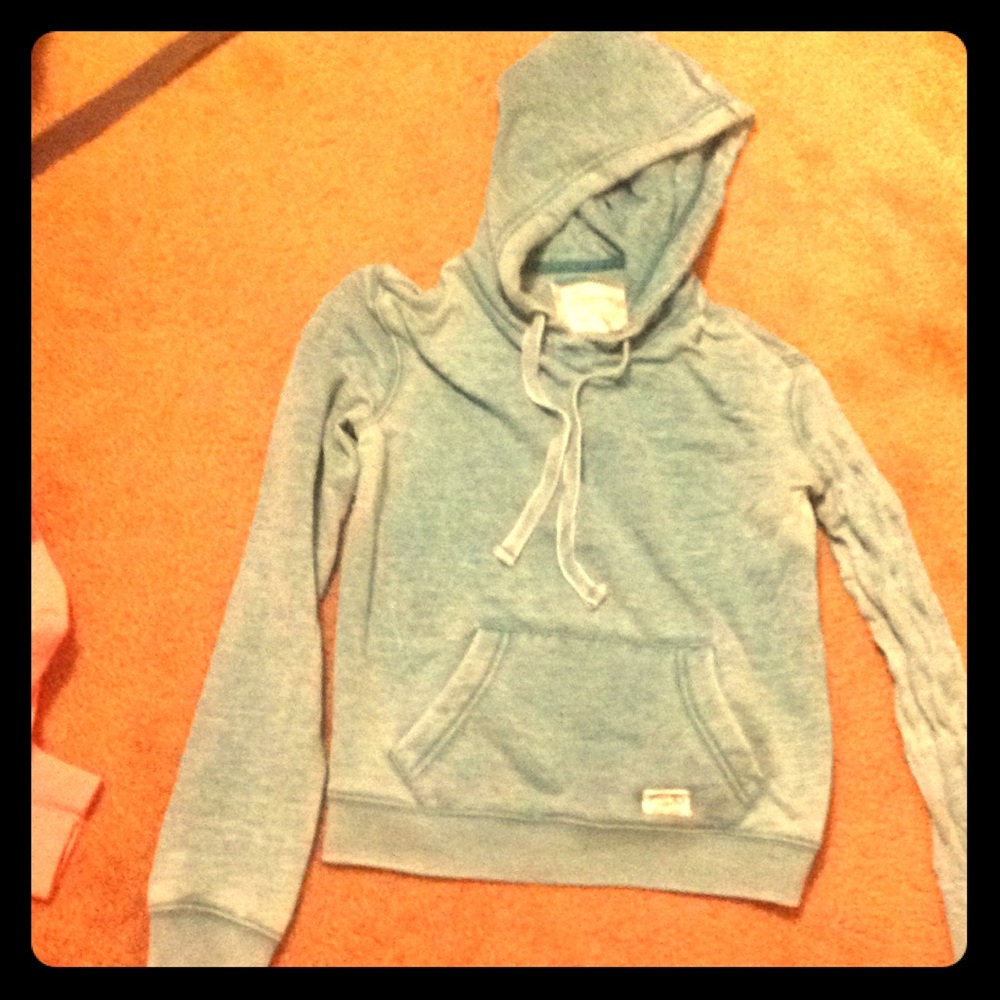 Aeropostale juniors hoodie / blue and white /